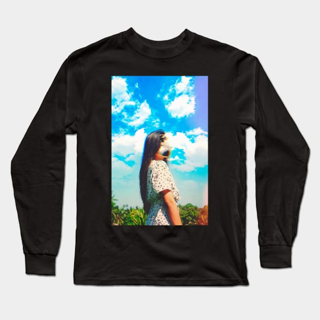 Vanishing Clouds Long Sleeve T-Shirt by SeamlessOo